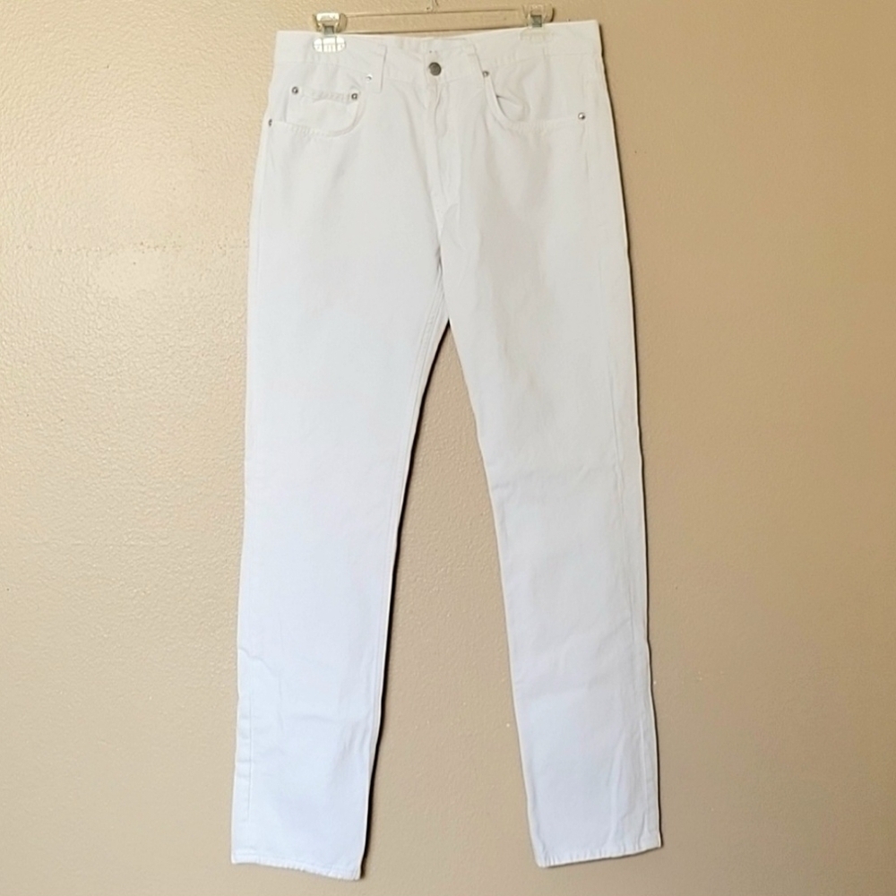 Sandro Womens White Droit Straight Denim Jeans - Size 33